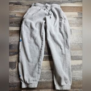 YoungLA Sweatpants Women's Small Grey Floral Spell-Out